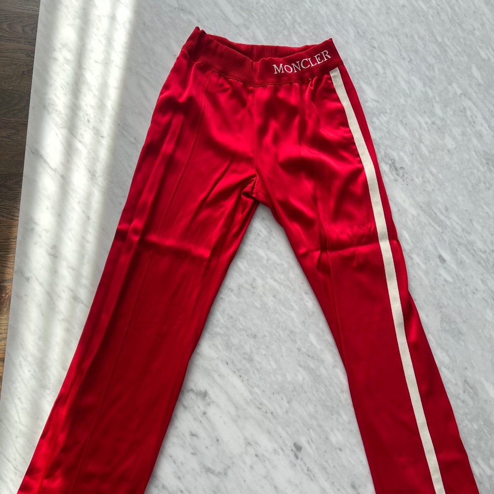 Moncler Red Track Pants